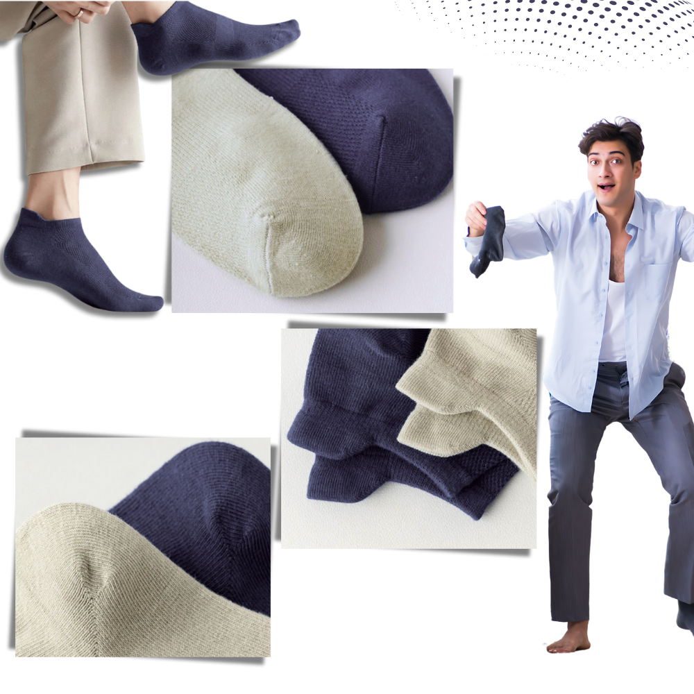 Breathable Moisture Wicking Men Ankle Socks - Ozerty