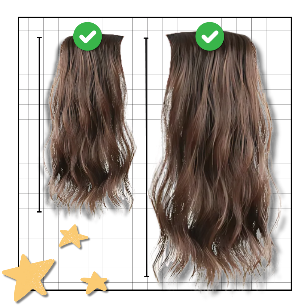 Natural Handwoven Hair Extension Clips - Ozerty